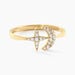 Bague Stellar Or Jaune Oxyde De Zirconium - Bagues Lune Femme | Histoire d’Or
