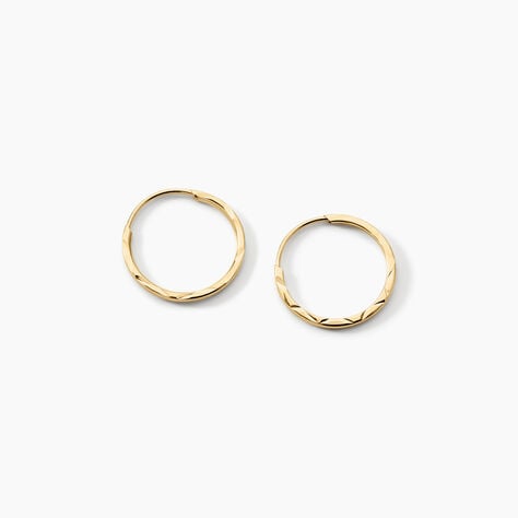 Cr&eacute;oles Valerina Or Jaune - Boucles d'oreilles cr&eacute;oles Famille | Histoire d&rsquo;Or