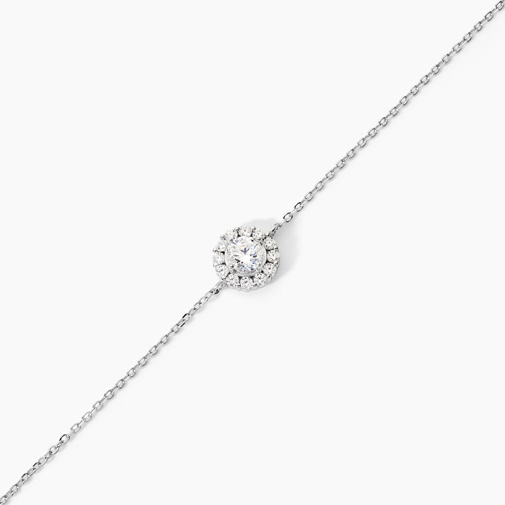 Bracelet Princess Argent Blanc Oxyde De Zirconium - Bracelets Femme | Histoire d&rsquo;Or