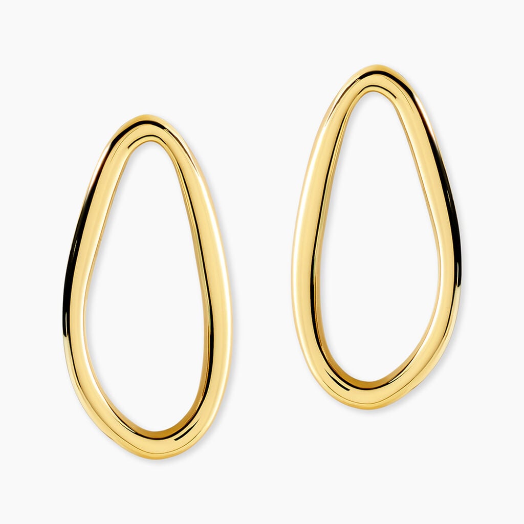 Boucles D'Oreilles Pendantes Elinoa Acier Jaune - Boucles d'oreilles fantaisie Femme | Histoire d&rsquo;Or