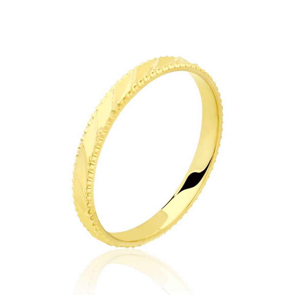 Alliance Facetee Or Jaune - Alliances Unisex | Histoire d&rsquo;Or