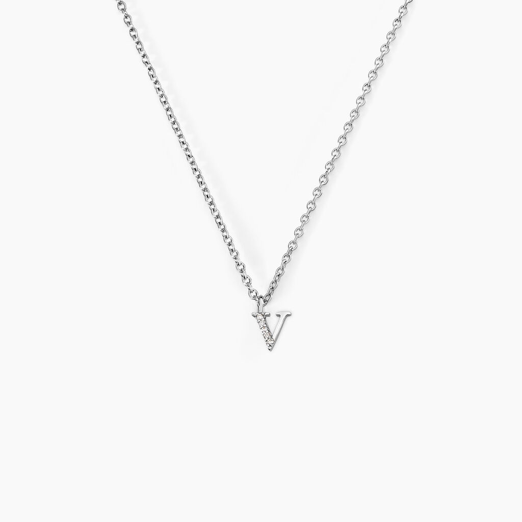 Collier Neruda Argent Blanc Oxyde De Zirconium - Colliers fantaisie Femme | Histoire d’Or