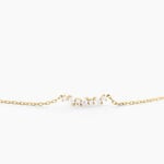 Collier Gemariah Or Jaune Diamant Synth&eacute;tique - Colliers Femme | Histoire d&rsquo;Or