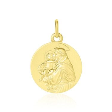 Medaille Or Jaune Saint Antoine De Padoue Medaille Or Jaune Saint Antoine De Padoue