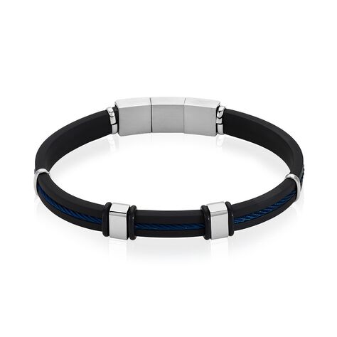 Bracelet Jourdan Caoutchouc Noir - Bracelets Homme | Histoire d’Or