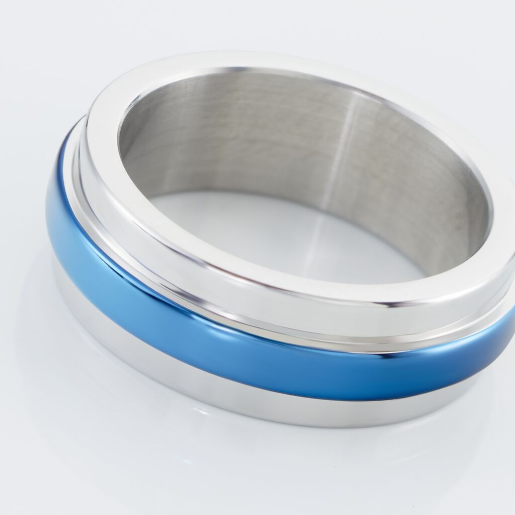 Bague Ioann Acier Bicolore - Bagues fantaisie Homme | Histoire d’Or