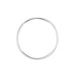 Alliance Meredithe Demi Jonc Classique Platine Blanc - Alliances Famille | Histoire d&rsquo;Or