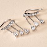 Boucles D'oreilles Pendantes Rilla Argent Blanc Oxyde De Zirconium - Boucles d'oreilles fantaisie Femme | Histoire d&rsquo;Or