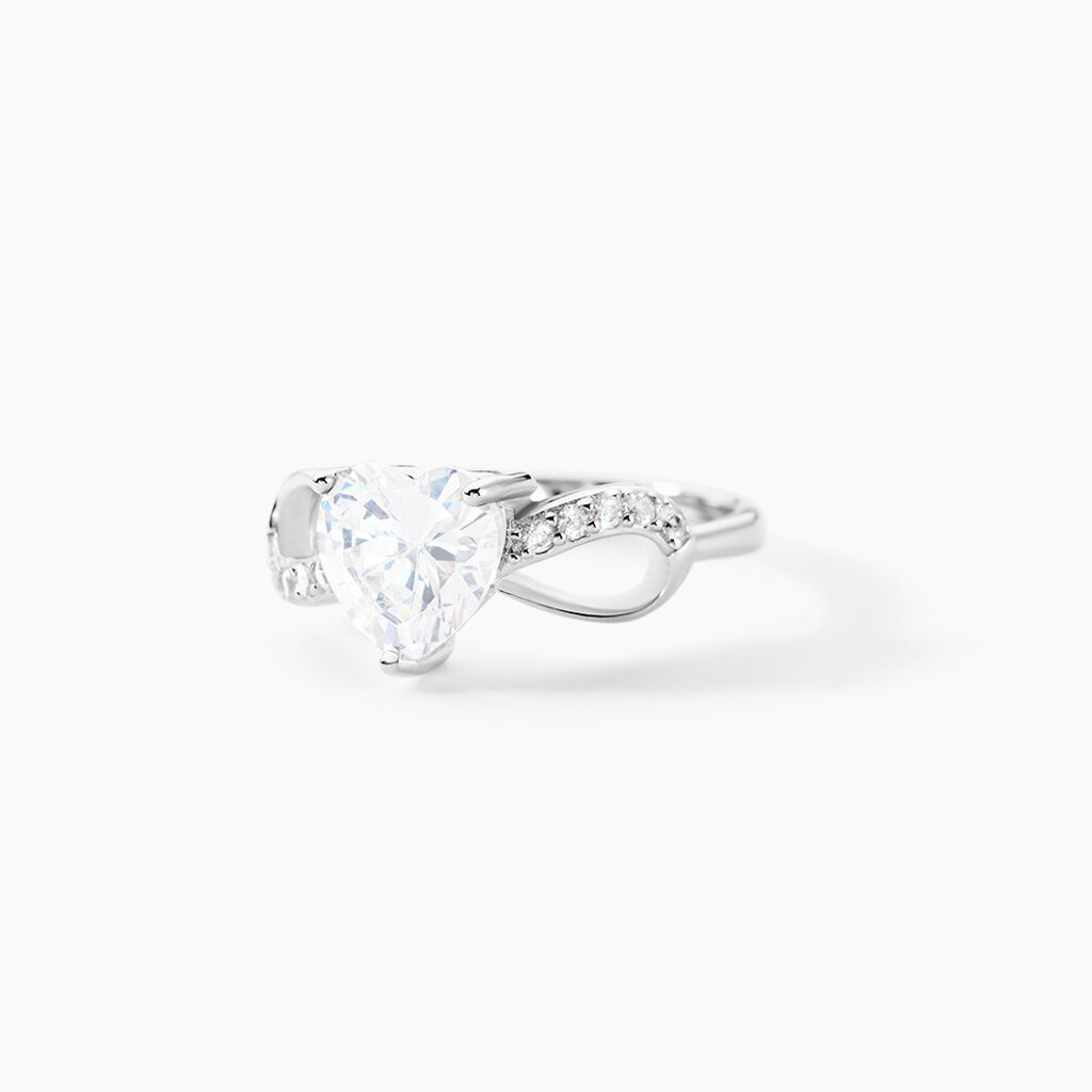 Bague Atieno Argent Blanc Oxyde De Zirconium -  Femme | Histoire d’Or