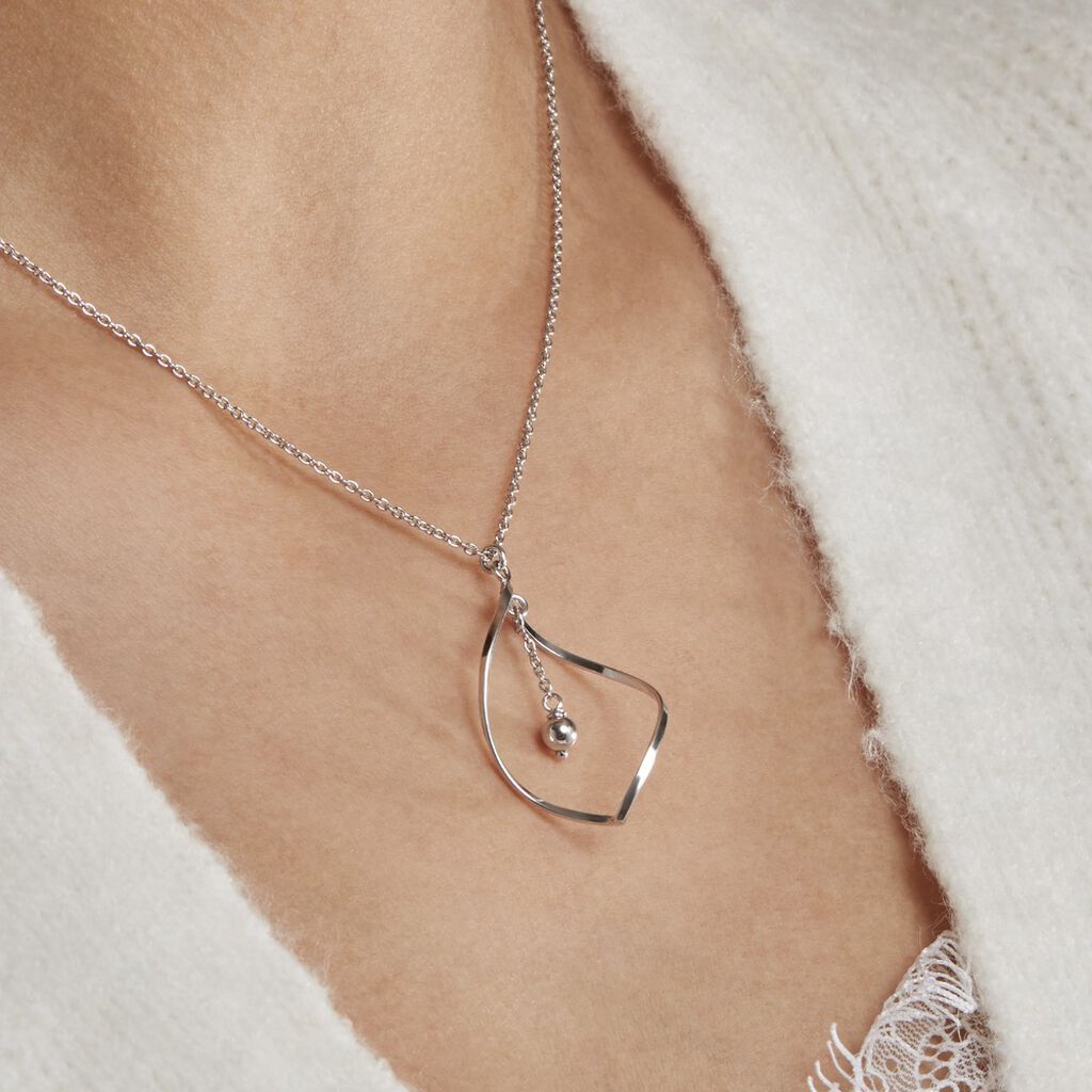 Collier Melaine Argent Blanc - Colliers fantaisie Femme | Histoire d’Or