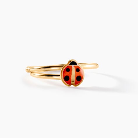 Bague Helidie Coccinelle Or Jaune - Bagues Enfant | Histoire d’Or