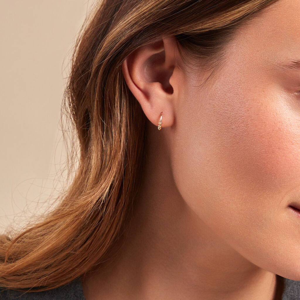 Créoles Aurelya Or Jaune - Boucles d'oreilles créoles Femme | Histoire d’Or