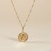 Pendentif Ange Rond Sable Or Jaune - Pendentifs Baptême Famille | Histoire d’Or