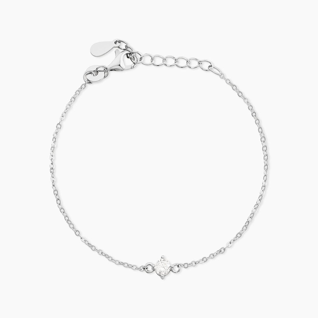 Bracelet Ma&euml;la Argent Blanc Oxyde De Zirconium - Bracelets Femme | Histoire d&rsquo;Or