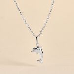 Pendentif Haizia Dauphin Or Blanc - Pendentifs Famille | Histoire d&rsquo;Or