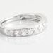 Demi-alliance Or Blanc  Valentine Diamant Synthetique - Alliances Femme | Histoire d’Or