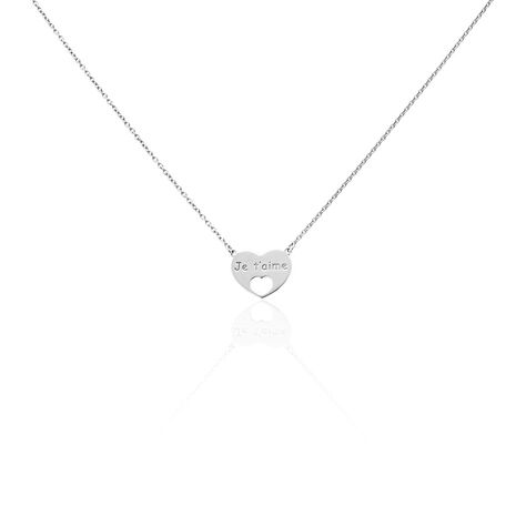Collier Argent Blanc Aditya - Colliers fantaisie Femme | Histoire d’Or