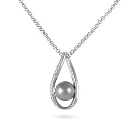 Collier Alexya Argent Blanc Perle D'imitation Et Oxyde De Zirconium - Colliers fantaisie Femme | Histoire d’Or