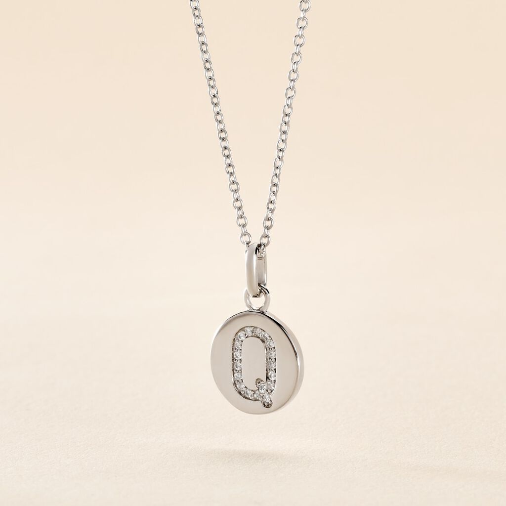 Collier Argent Eugenien Oxydes De Zirconium - Colliers fantaisie Femme | Histoire d&rsquo;Or