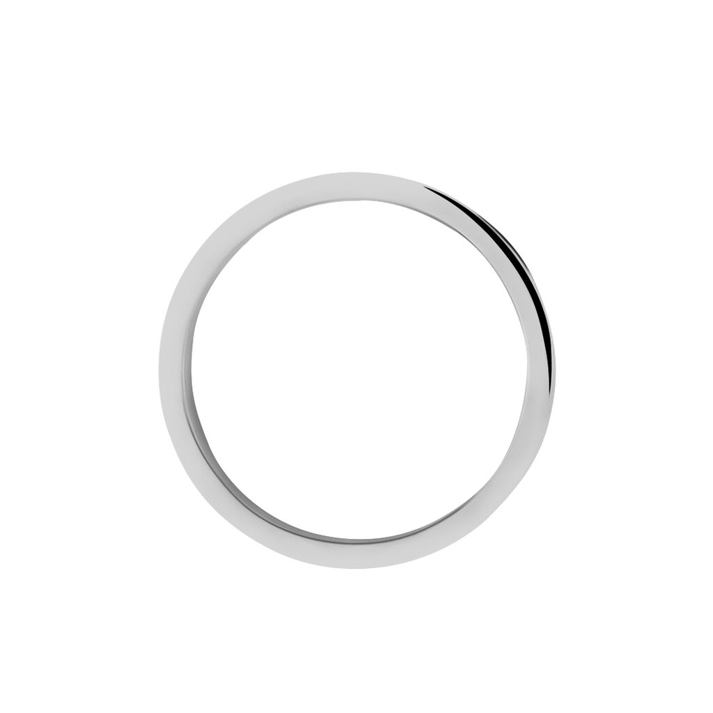 Alliance Hades Mat Et Brillant Ruban Plat Palladium Blanc - Alliances Homme | Histoire d’Or