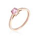 Bague Rio Argent Rose Oxyde De Zirconium - Bagues solitaires Femme | Histoire d’Or