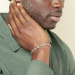 Bracelet Anilo Argent Blanc - Bracelets cha&icirc;ne Homme | Histoire d&rsquo;Or