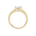Bague Solitaire Zoura Plaqué Or Jaune Oxyde De Zirconium - Bagues solitaires Femme | Histoire d’Or
