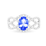 Bague Tina Or Blanc Saphir Et Diamant - Bagues solitaires Femme | Histoire d&rsquo;Or