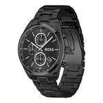 Montre Boss Grand Prix 44 Noir - Id&eacute;es cadeaux Homme | Histoire d&rsquo;Or