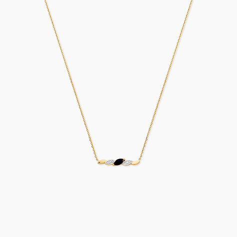Collier Or Jaune Saphir Et Diamants - Colliers Femme | Histoire d&rsquo;Or