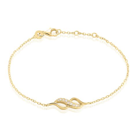 Bracelet Ishaae Plaqué Or Jaune Oxyde De Zirconium - Bracelets Femme | Histoire d’Or