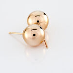 Boucles D'oreilles Puces Fidelia Boule Or Rose - Clous d'oreilles Femme | Histoire d&rsquo;Or