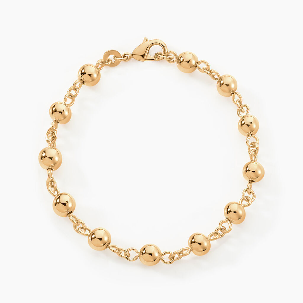 Bracelet Viperine Plaqu&eacute; Or Jaune - Bracelets cha&icirc;ne Femme | Histoire d&rsquo;Or