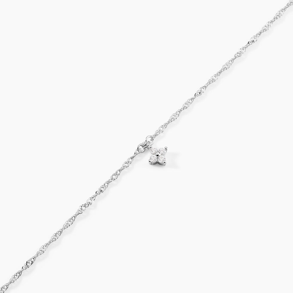 Bracelet Leonne Argent Blanc Oxyde De Zirconium - Bracelets Femme | Histoire d&rsquo;Or