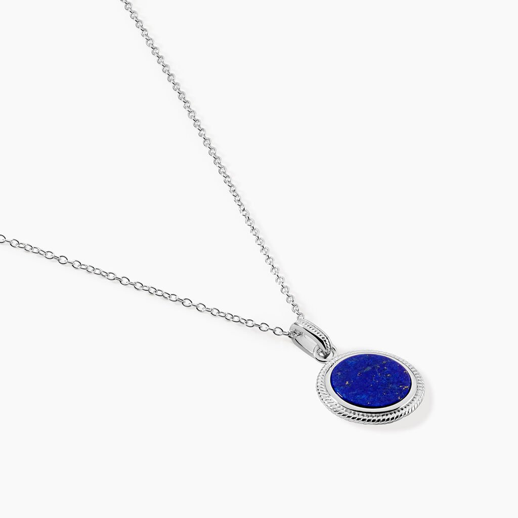Collier Argent Blanc Zea Lapis Lazulis - Colliers fantaisie Femme | Histoire d&rsquo;Or