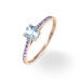 Bague Manon Or Rose Topaze Et Amethyste - Bagues solitaires Femme | Histoire d’Or