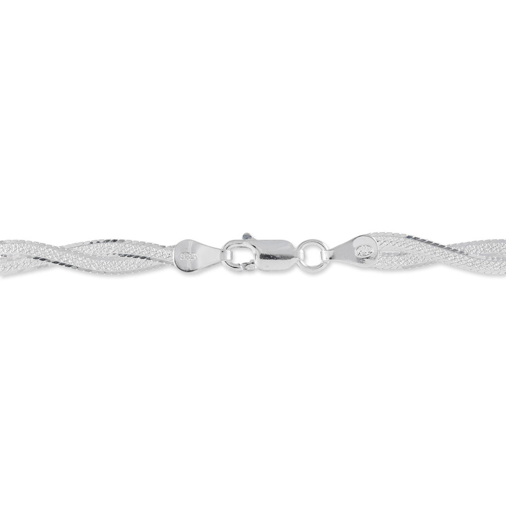 Bracelet Elae Argent Tricolore - Bracelets chaîne Femme | Histoire d’Or