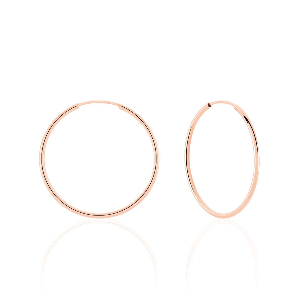 Cr&eacute;oles Dominae Or Rose - Boucles d'oreilles cr&eacute;oles Femme | Histoire d&rsquo;Or