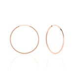 Cr&eacute;oles Dominae Or Rose - Boucles d'oreilles cr&eacute;oles Femme | Histoire d&rsquo;Or