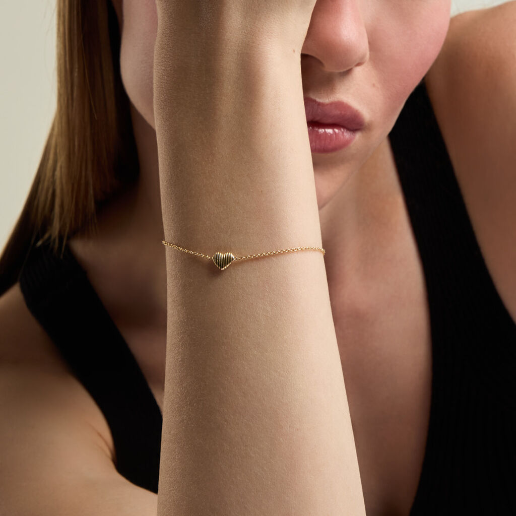 Bracelet Telia Argent Dor&eacute; A L'Or 750/1000 - F&ecirc;te des m&egrave;res Femme | Histoire d&rsquo;Or