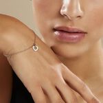 Bracelet Danielae Argent Blanc - Bracelets Femme | Histoire d&rsquo;Or