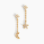 Boucles D'oreilles Pendantes Stellar Or Jaune Oxyde De Zirconium - Boucles d'oreilles pendantes Femme | Histoire d&rsquo;Or
