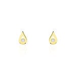 Boucles D'oreilles Puces Purete Or Jaune Diamant - Clous d'oreilles Femme | Histoire d&rsquo;Or