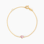 Bracelet Or Jaune Avaya Oxyde De Zirconium - Bracelets Enfant | Histoire d&rsquo;Or