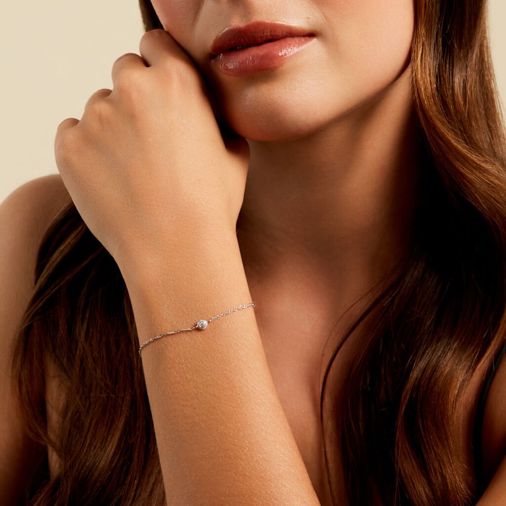 Bracelet Marciana Argent Blanc Oxyde De Zirconium - Bracelets Femme | Histoire d’Or