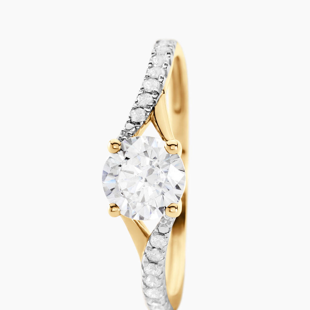 Bague Evita Or Jaune Oxyde De Zirconium - Bagues solitaires Femme | Histoire d’Or