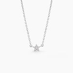 Collier Saya Argent Blanc Oxyde De Zirconium - Colliers fantaisie Femme | Histoire d&rsquo;Or