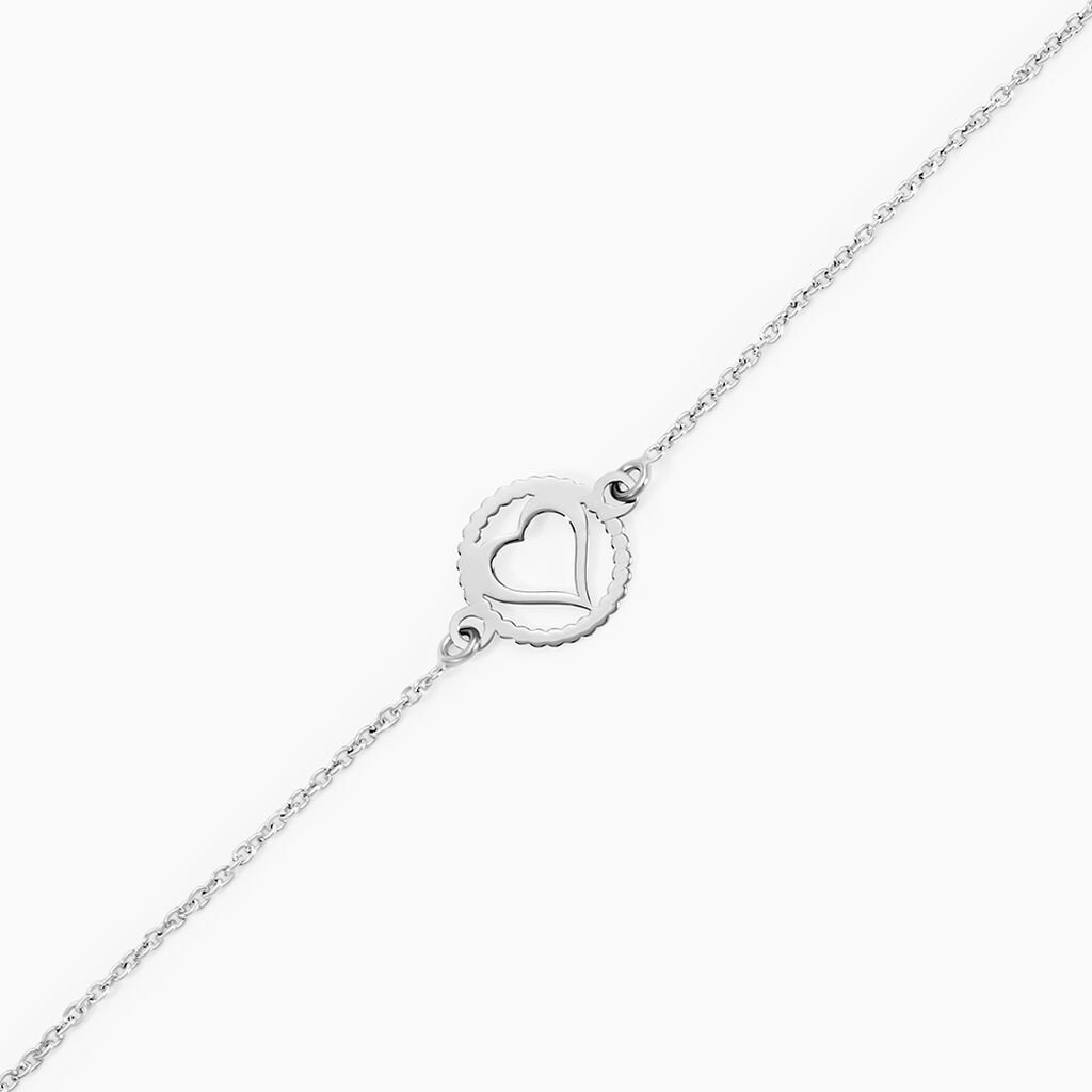 Bracelet Cuore Argent Blanc - Bracelets Femme | Histoire d’Or