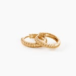 Cr&eacute;oles Twist Plaqu&eacute; Or Jaune - Cr&eacute;oles fantaisie Femme | Histoire d&rsquo;Or
