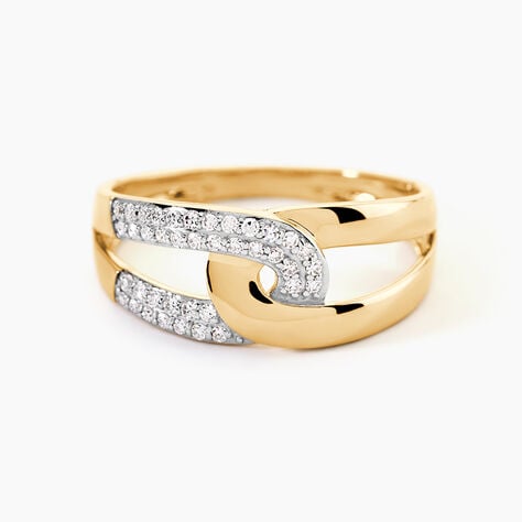 Bague Leonarde Or Jaune Diamant - Bagues avec pierre Femme | Histoire d&rsquo;Or